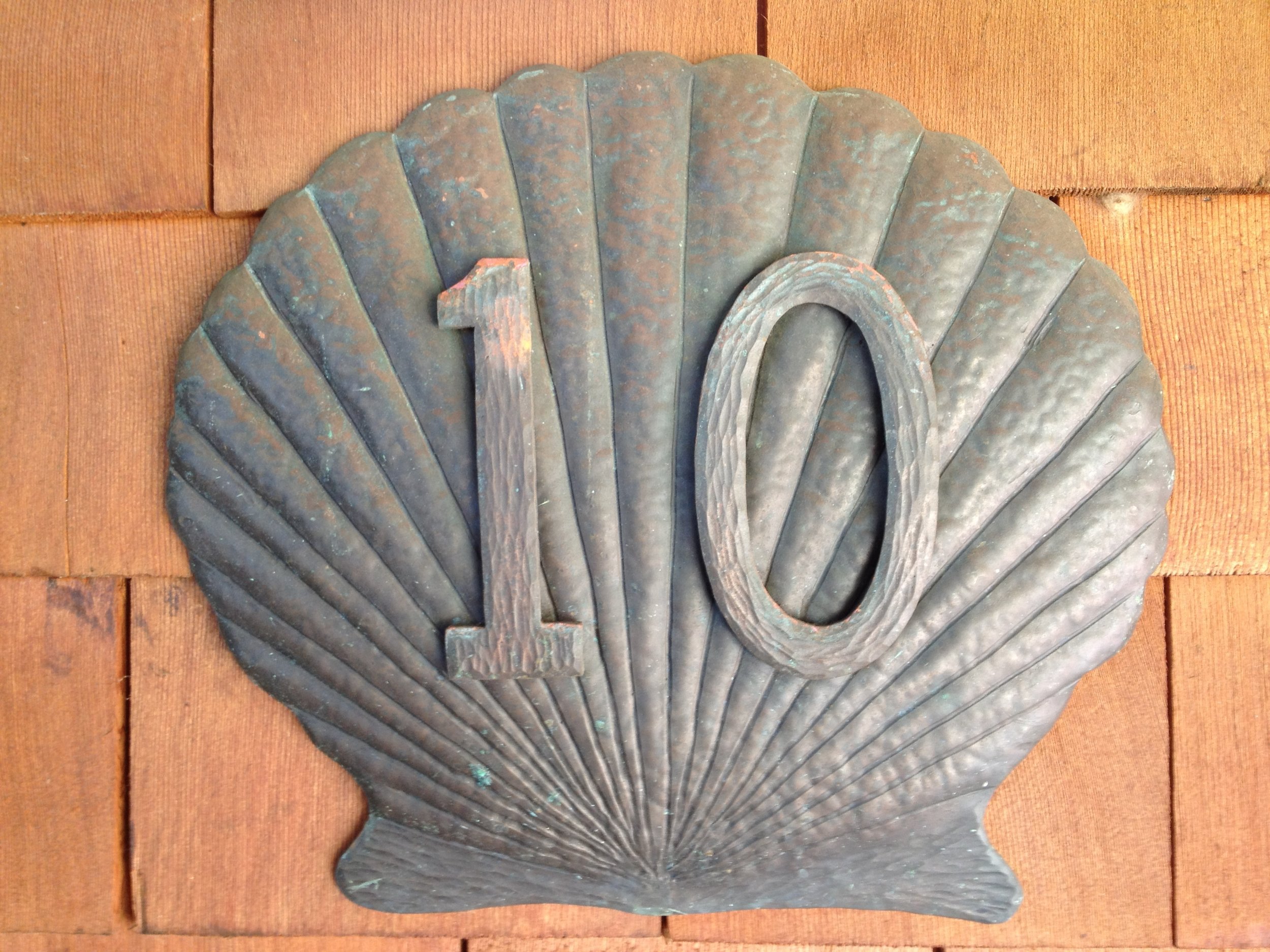 Sea Shell Number Plaque