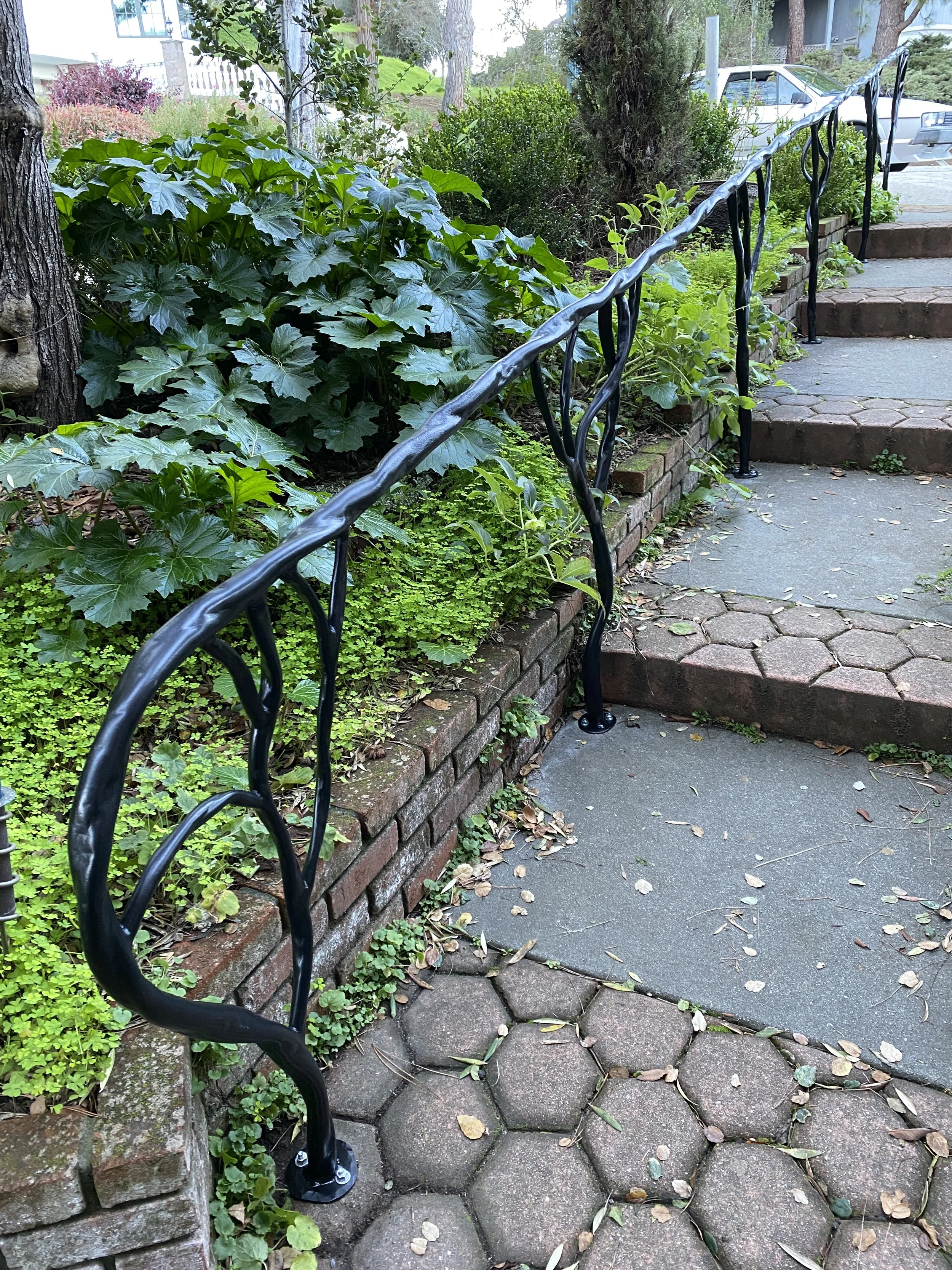 Organic Tree Branch Railing
