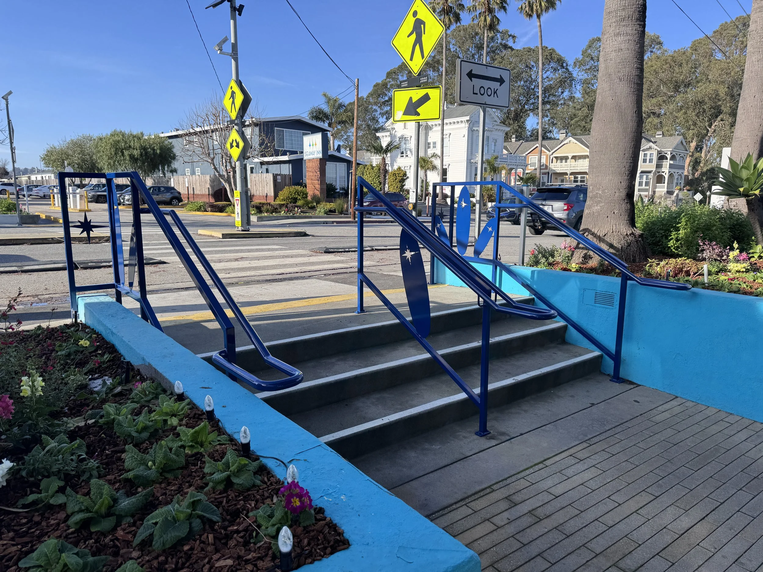 Dream Inn Railing with Blue Powder Coat
