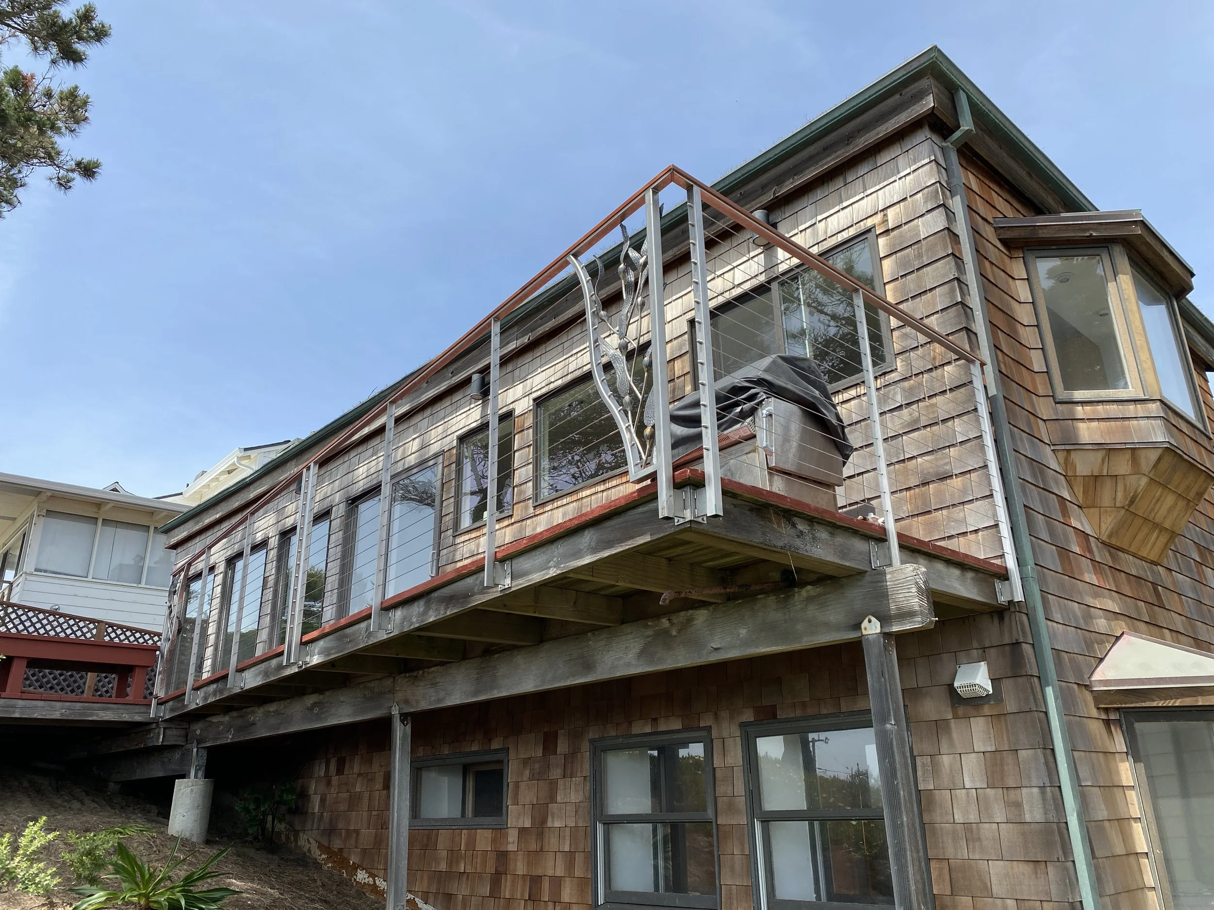 Stainless Steel Cable Railing with Kelp