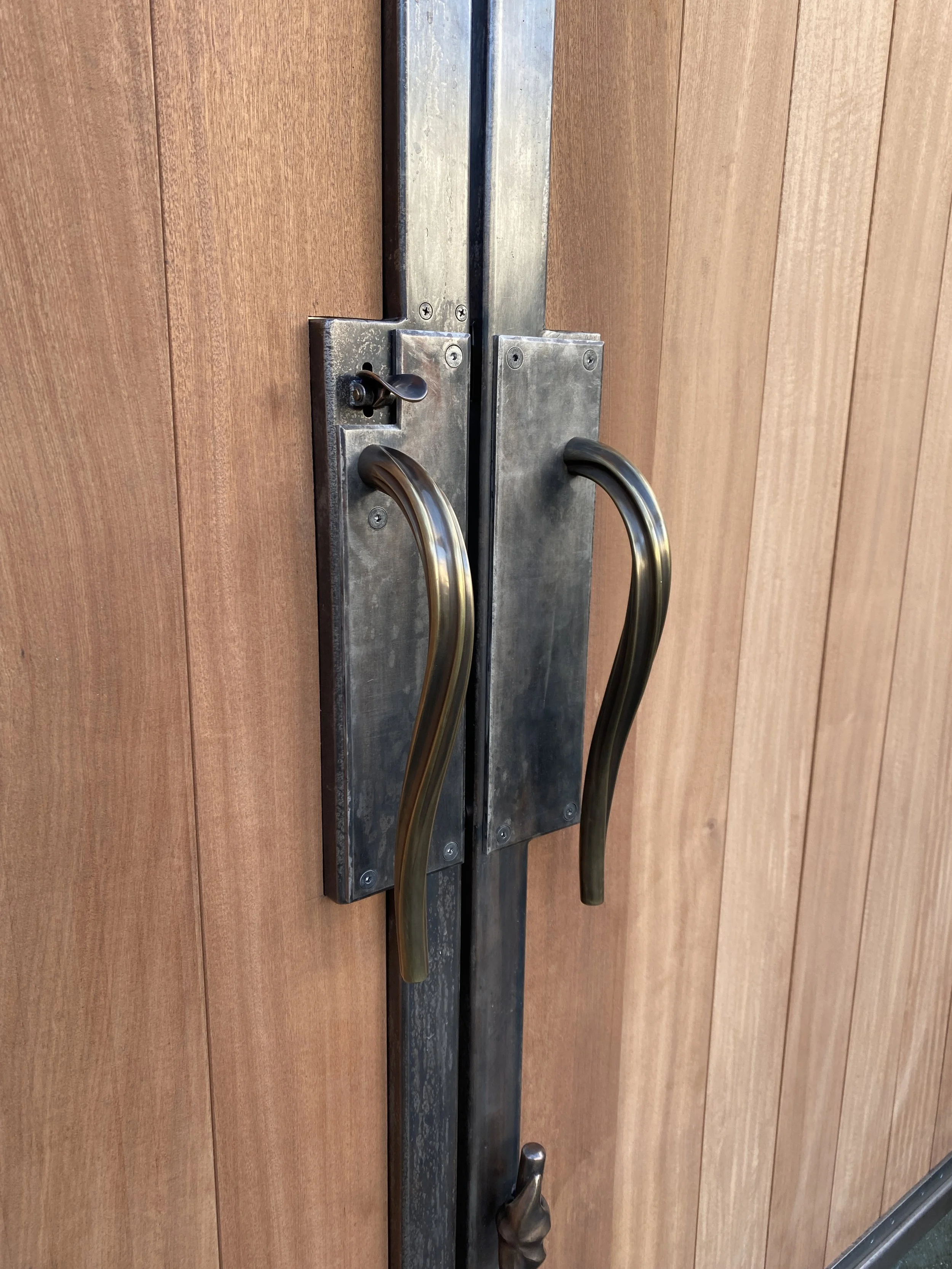 Bronze Twist Gate Handle