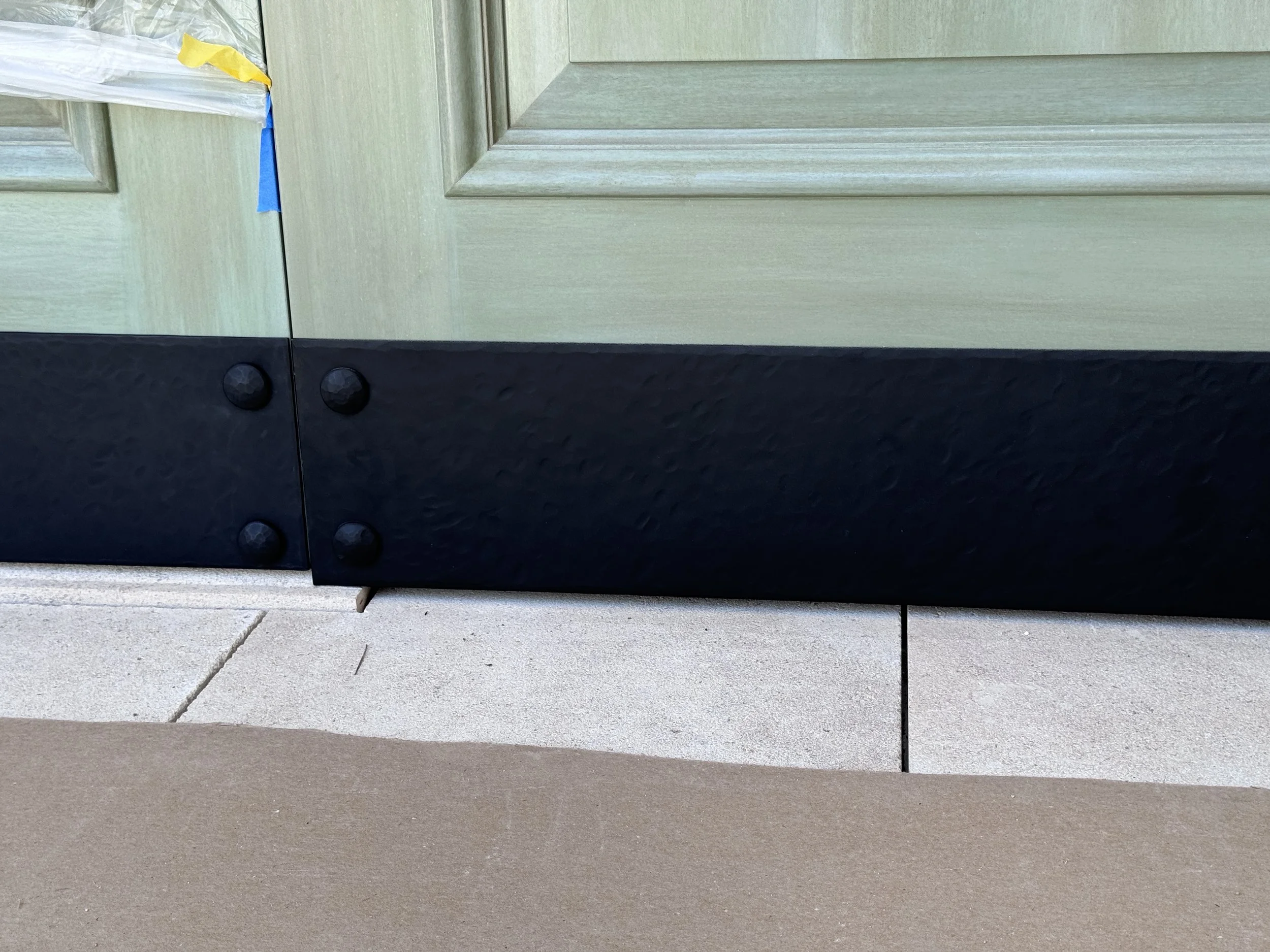 Hammered Steel Kick Plate