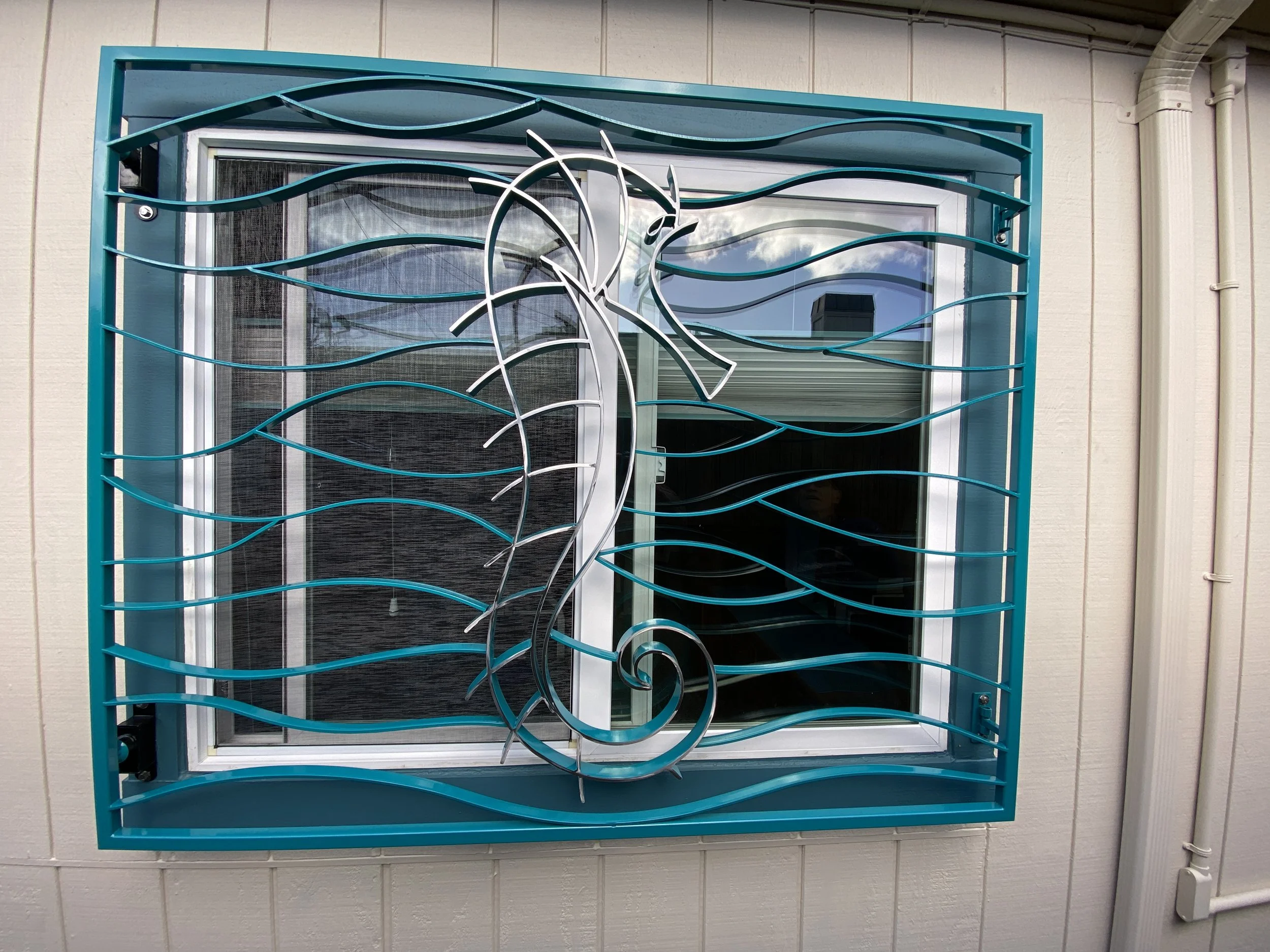 Stainless Steel Window Guard with Sea Creatures