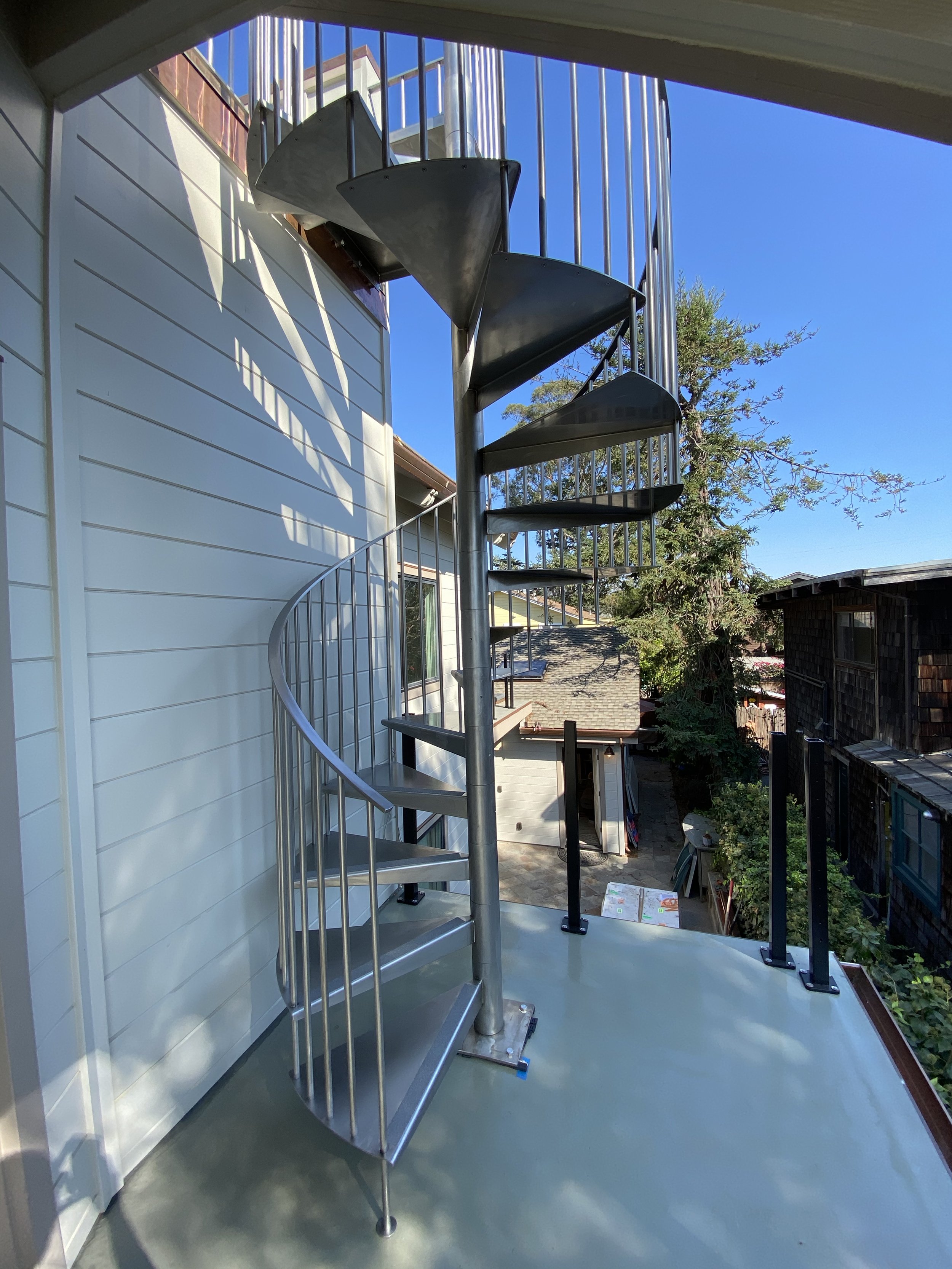 Stainless Steel Spiral Staircase