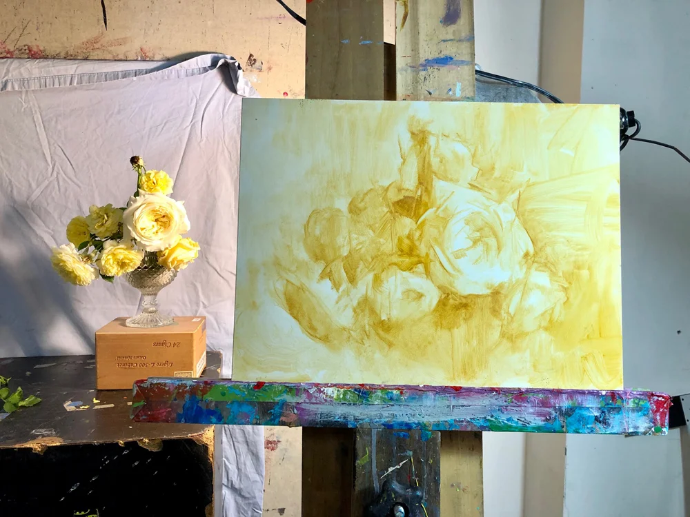 Underpainting block in