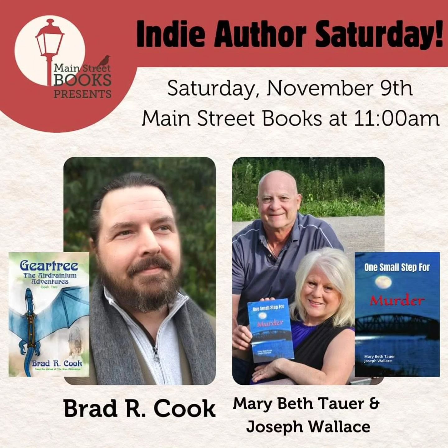 Escape this weekend to historic St. Charles, where I will be signing books. Free pin with every book! 
Join me Saturday at Main Street Books from 11am to 1pm. 

#books #booksigning #bookstore #booksofinstagram #bookstagram #fiction #kidlit #authorsof