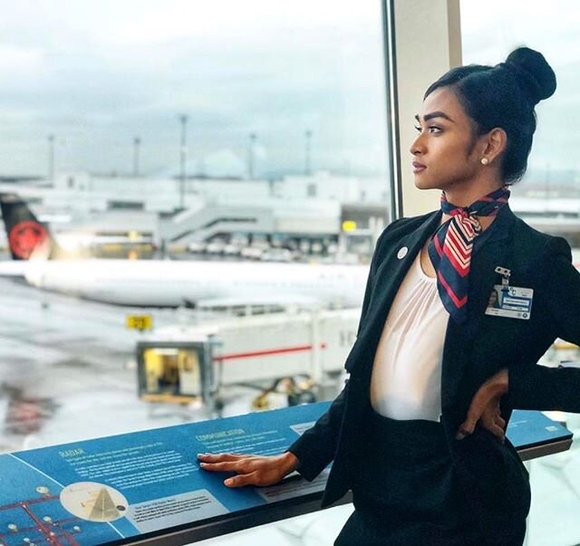 Custom flight attendant uniforms for @canadiantourismcollege - They always have their students standing out &amp; dressed for success. @canadiantourismcollege is the go-to for Travel &amp; Tourism, Flight Attendant, and Hospitality programs!