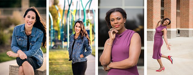 collection of headshots and branding photos