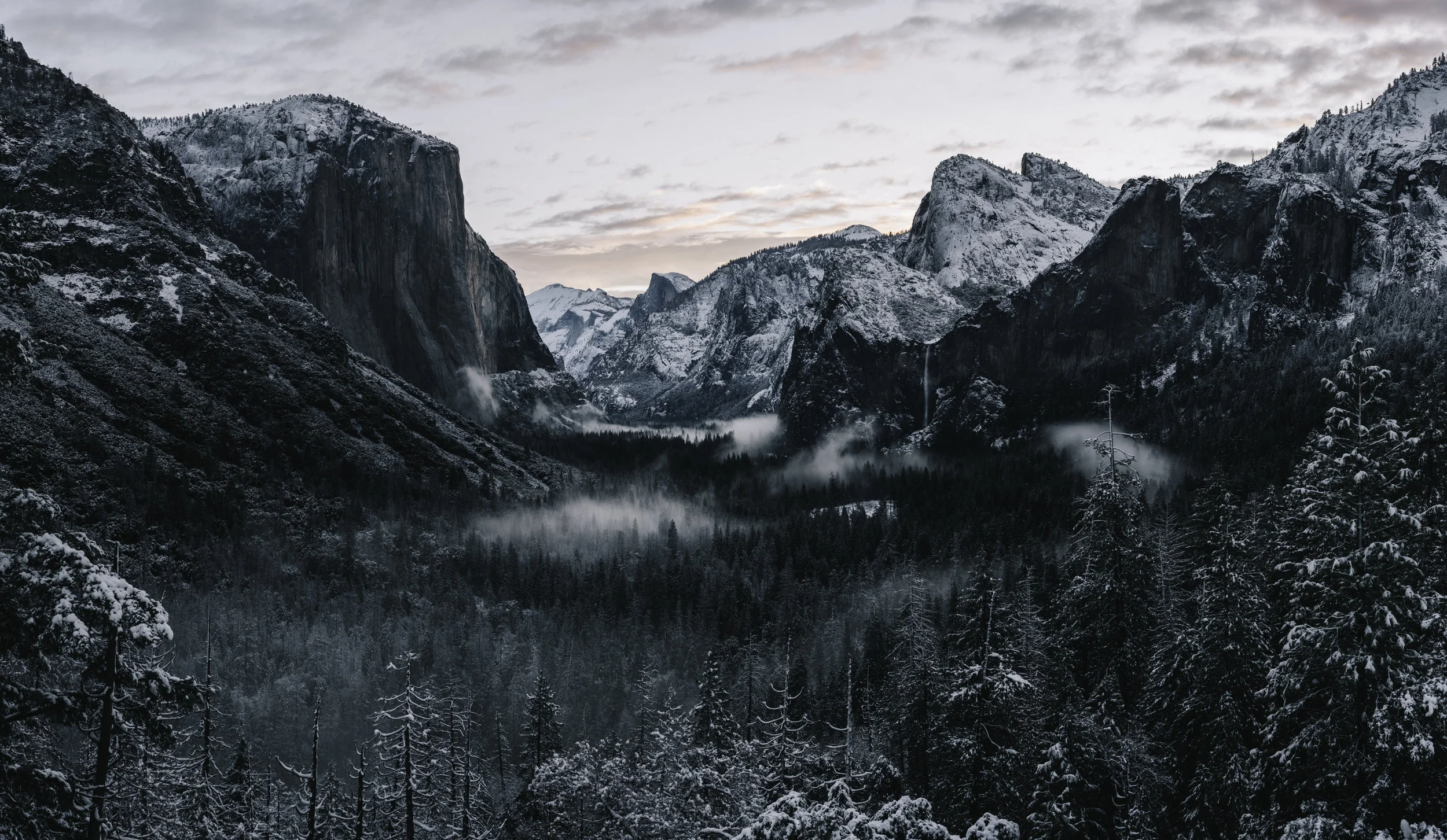 Valley at Dawn, Tunnel View - Shop Prints