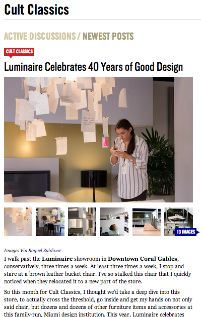 cult classics luminaire