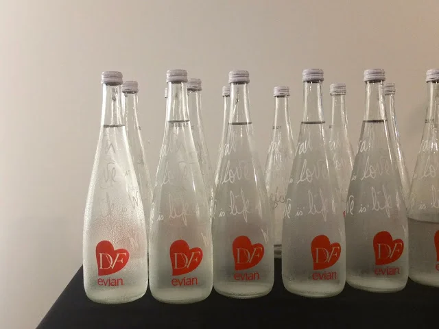 "last night at the airport with Condoleezza Rice..." DVF