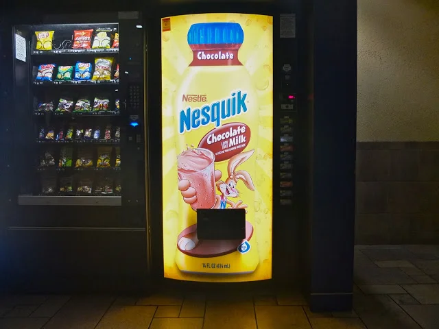 #whysunsetplaceisghetto, chocolate milk vending machine