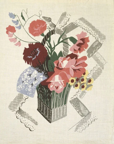 A linen fabric designed by Marion Dorn in 1939.
