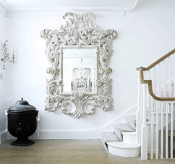 A Baroque style mirror