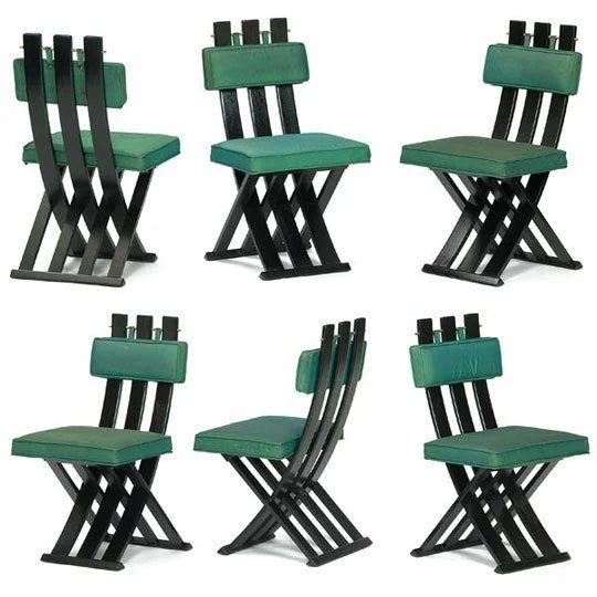 Harvey Probber’s version of the Savonarola chair from the middle of the last century.