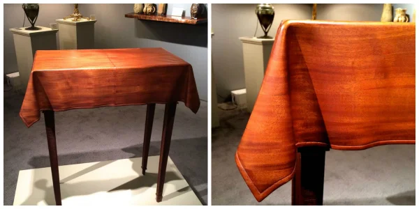 2. Who made this gorgeous drapery table?