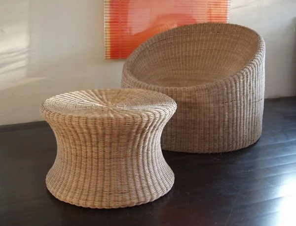 Wicker furniture by Eero Aarnio