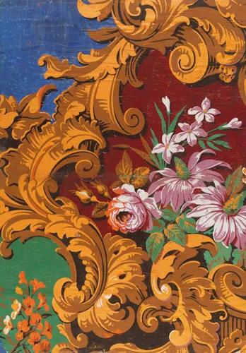 Rococo-style wallpaper