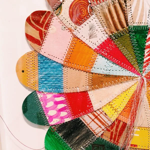 Detail of Mixed Media work by Thomas Campbell. Photograph by Lynn Byrne.