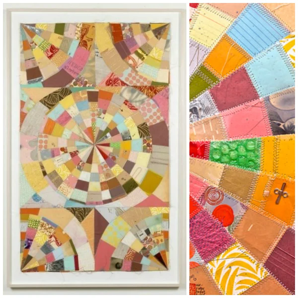 P-Wheel quilt and detail by Thomas Campbell