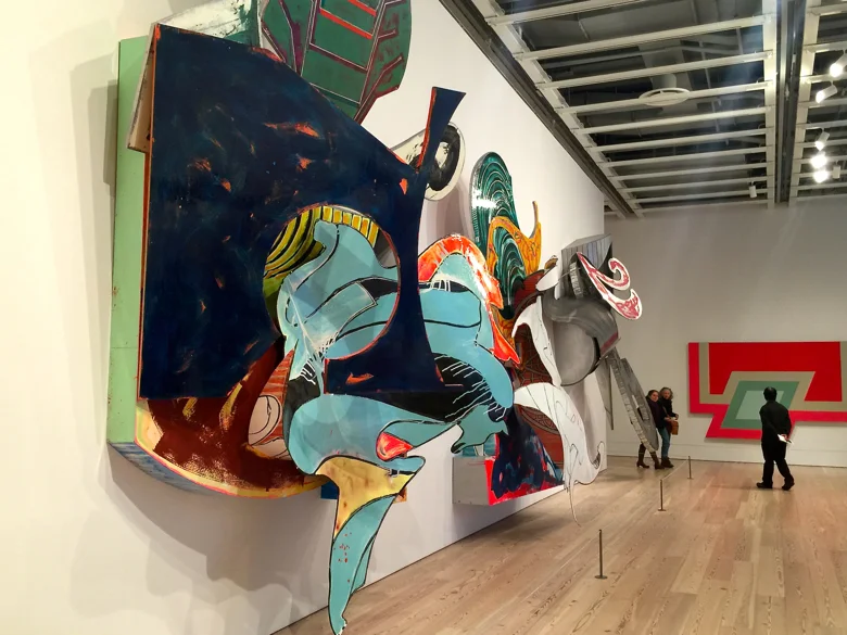 The Frank Stella Retrospective at the Whitney Museum of Art.
