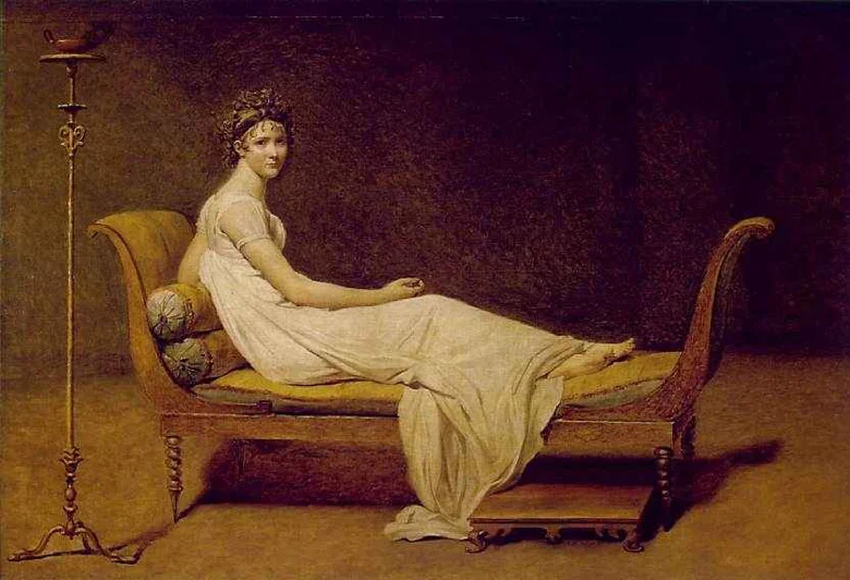 Portrait of Madame Recamier by Jacques-Louis David