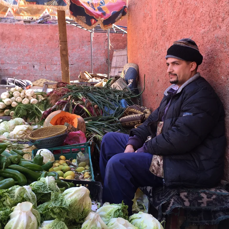 Man in the Medina. Marrakech, Morocco