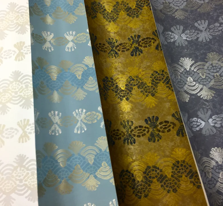 Pineapple wallpaper by The Alpha Workshops