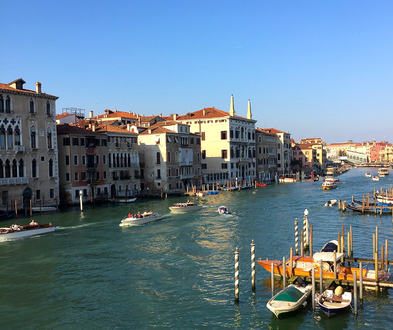 The view from the Rubelli studio in Venice