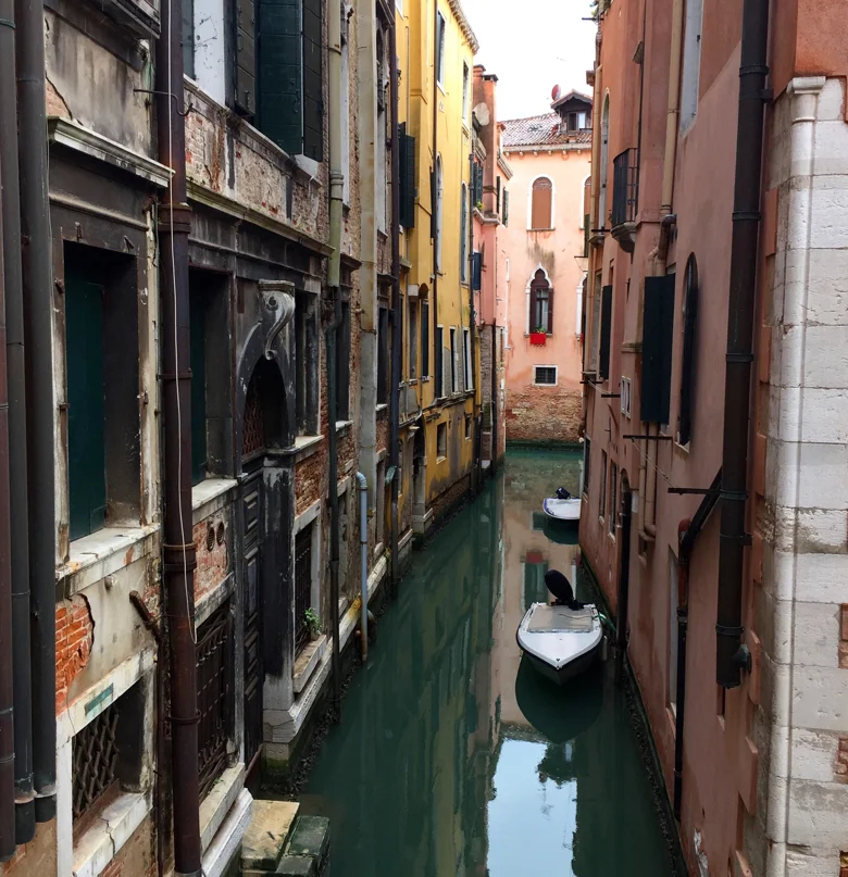 View from the private apartment we rented, the Calle Avvocati, for my stay in Venice