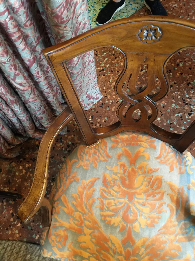 Fortuny fabrics from the Fortuny showroom in Venice