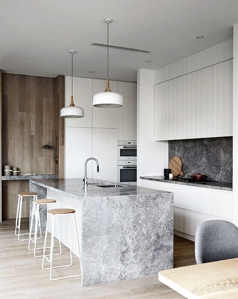 Marble slab countertop
