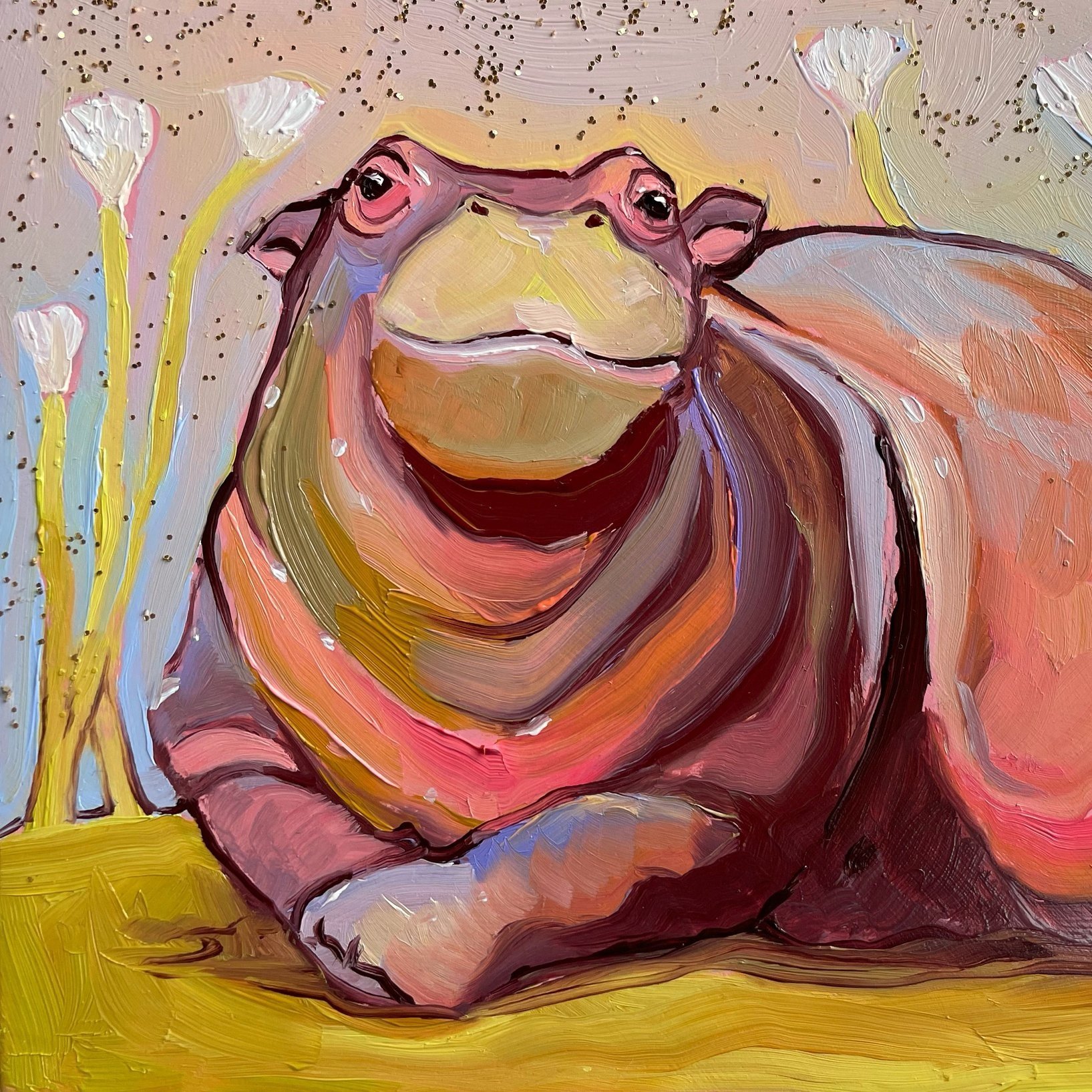 Tiny Baby Hippo No. 1 ⭐ 4x6