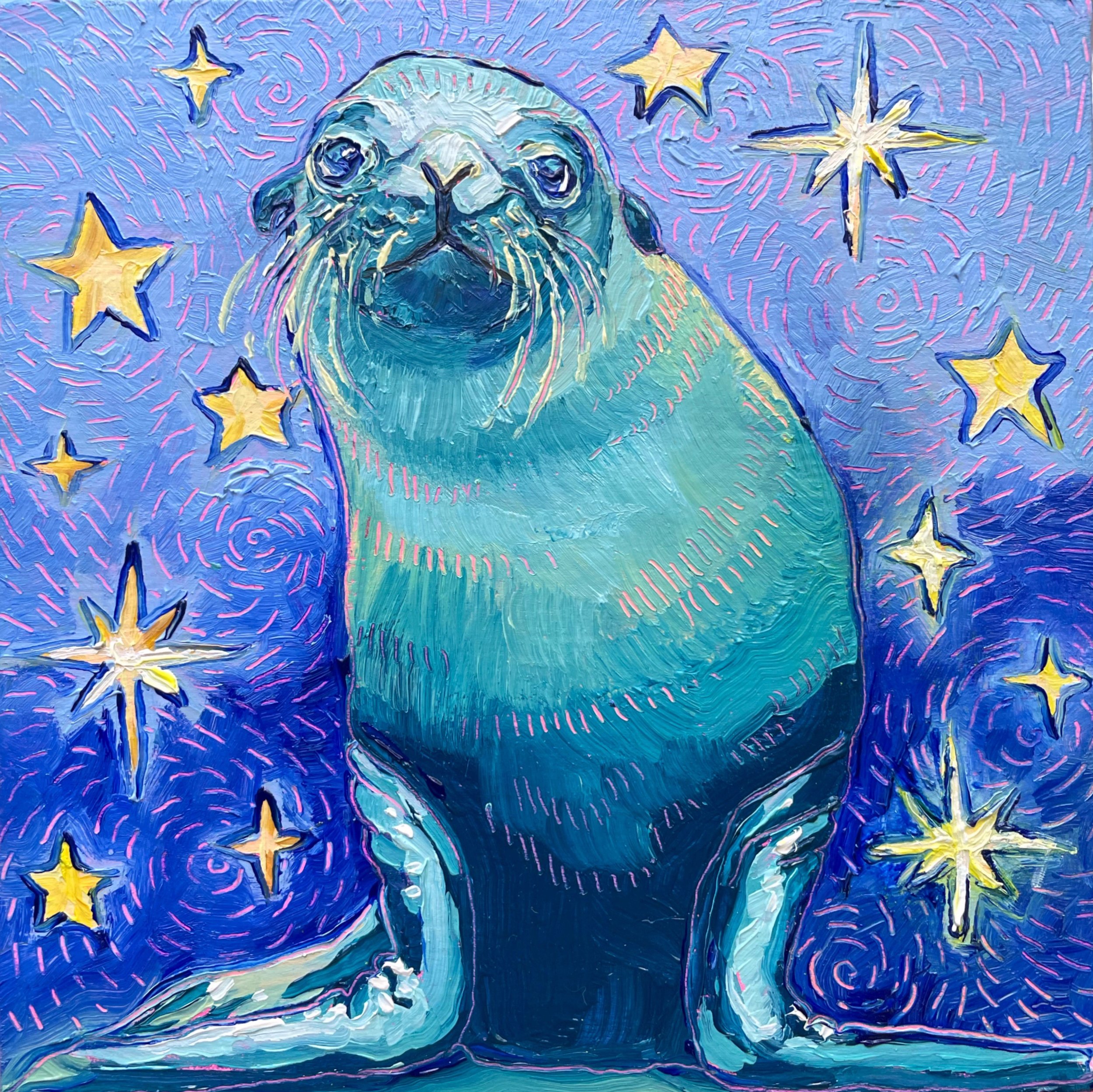 Tiny Seal Pup No. 3 ⭐ 5x5