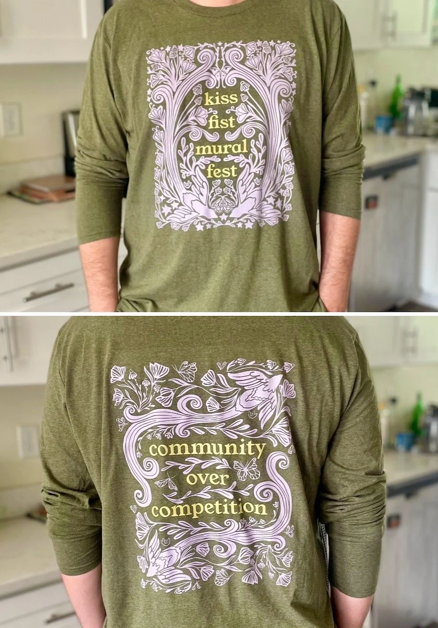 a grid of the front and back of the shirt