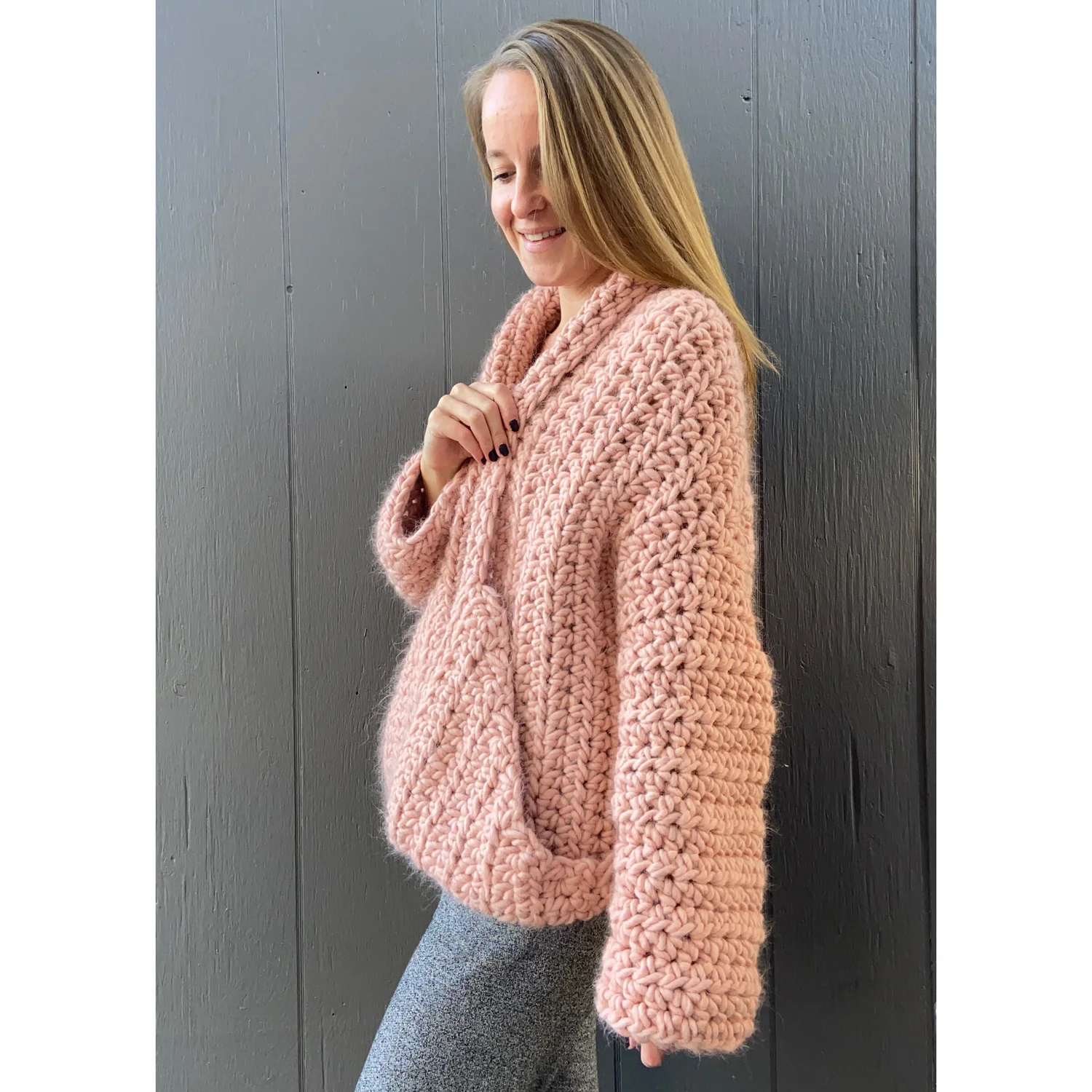 【IONSEOUL】Poblin Pocket Knit Cardigan 4JH405 Long Sleeve Popcorn Cardigan – The Little Outpost