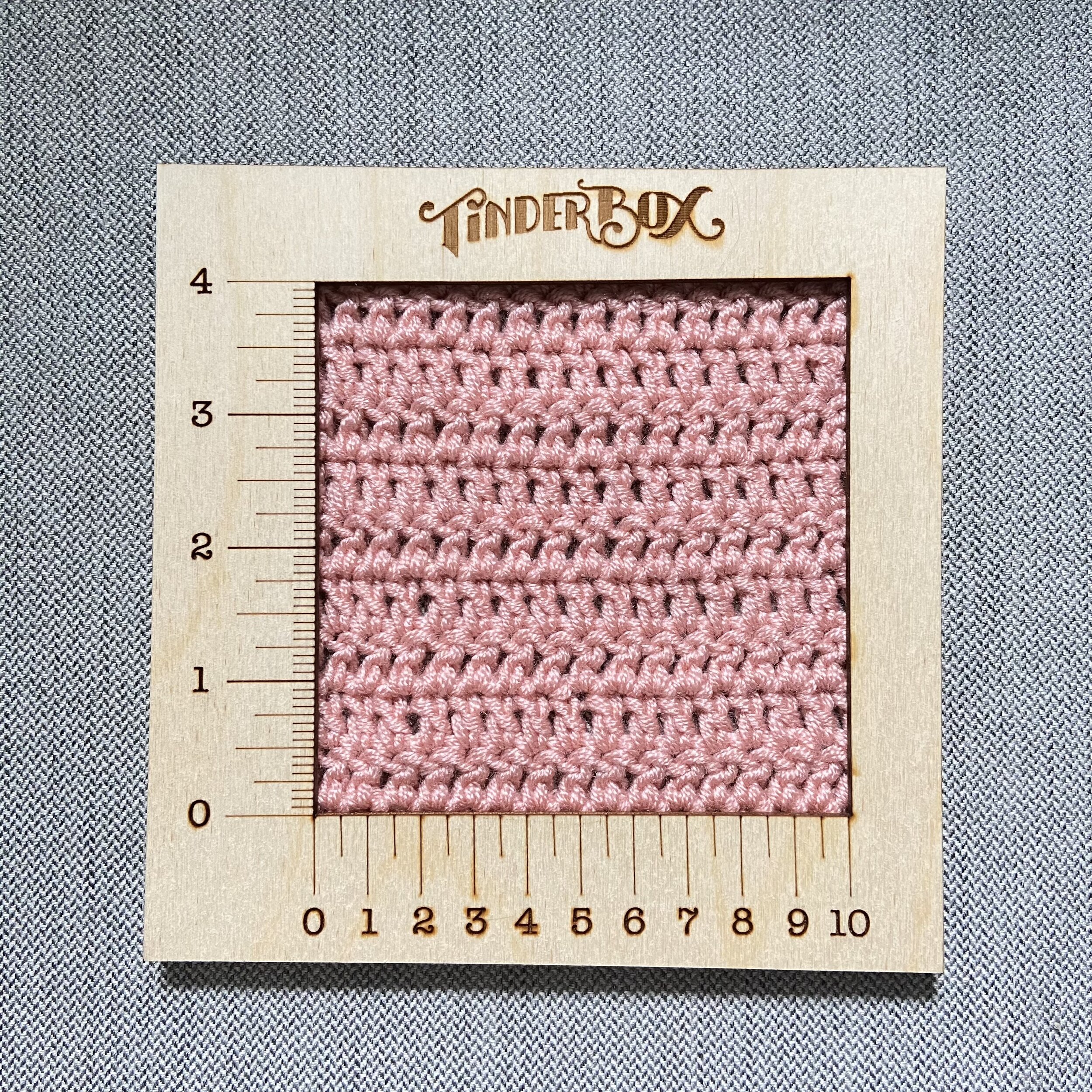 Learn to Crochet a Gauge Swatch - Tinderbox.JPG