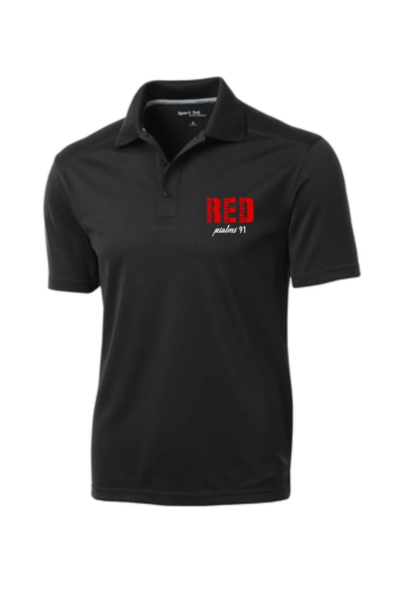 Black R.E.D. Polo — Rocking Cactus Designs