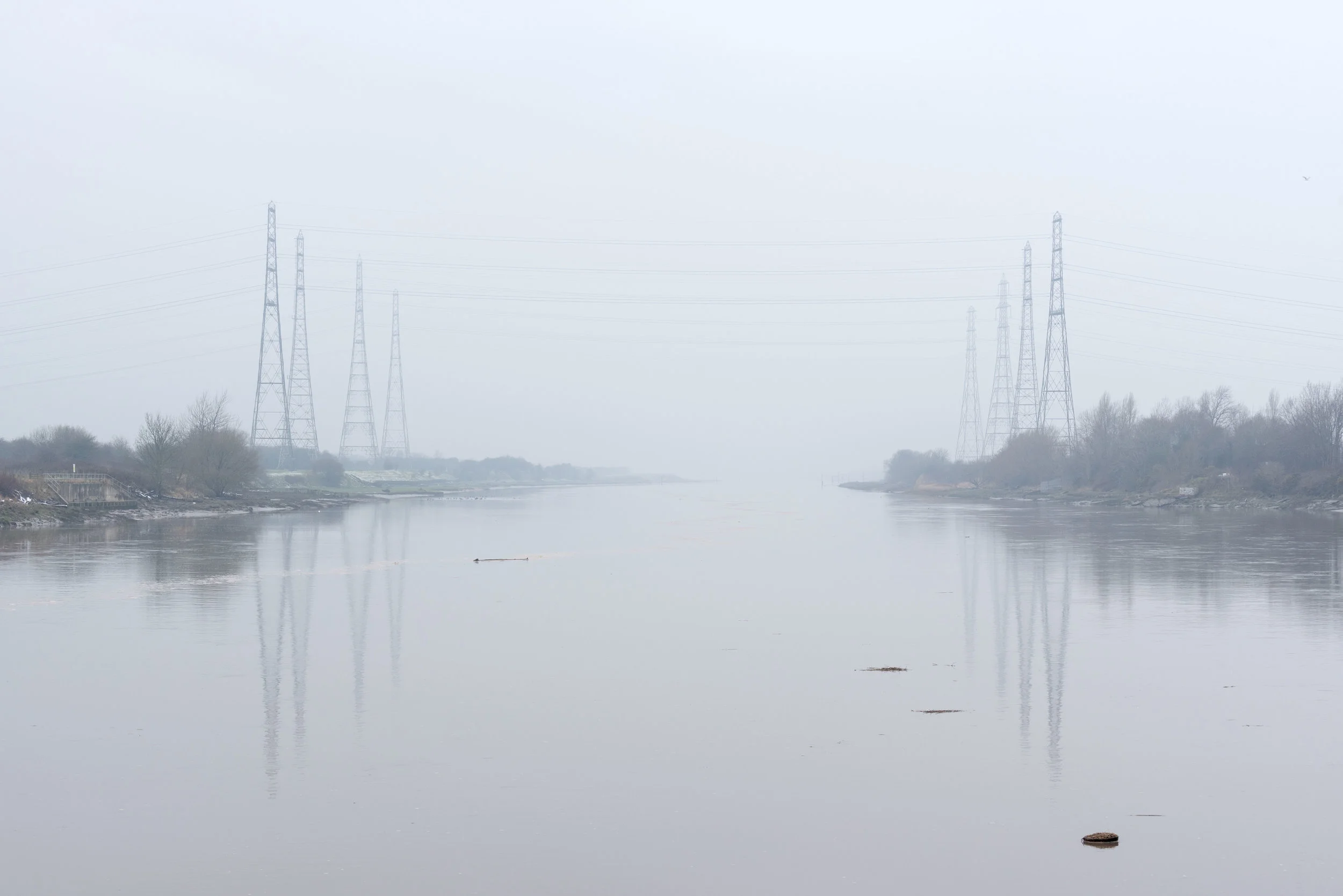Current - a view downstream of the Ribble as the tide rapidly rises