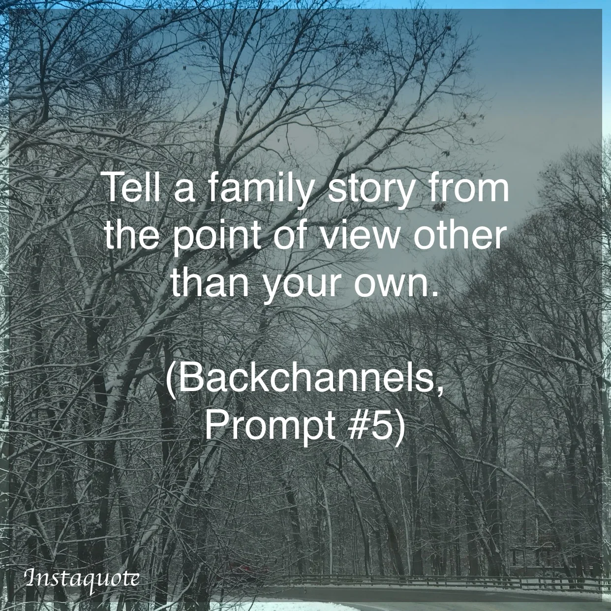 Prompt 5: Family Story