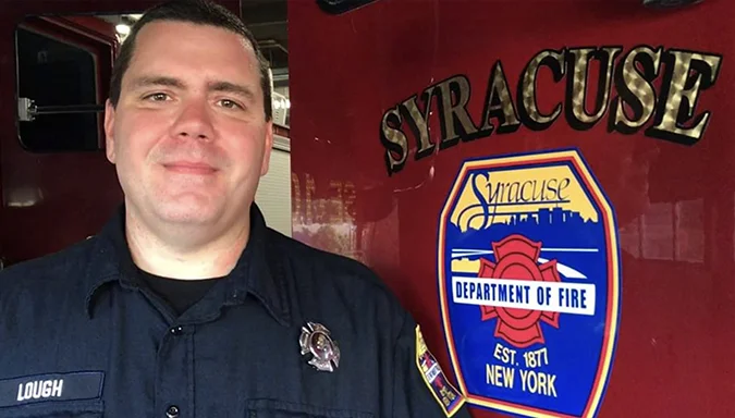 Don Lough, a Call9 Clinical Care Specialist, is also a Syracuse firefighter.