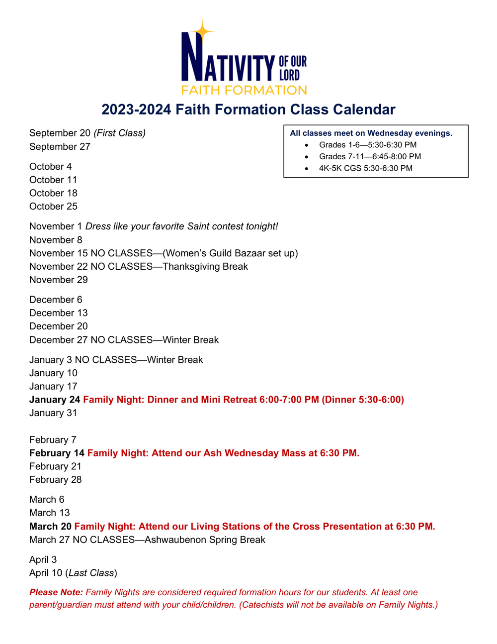 Faith Formation Classes โ Nativity of Our Lord Parish Faith Formation Classes โ Nativity of Our Lord Parish