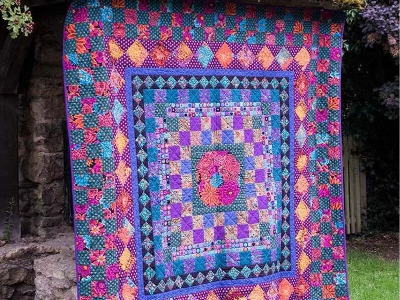 Kaffe Fassett Quilts at Hidcote, Glocs, UK