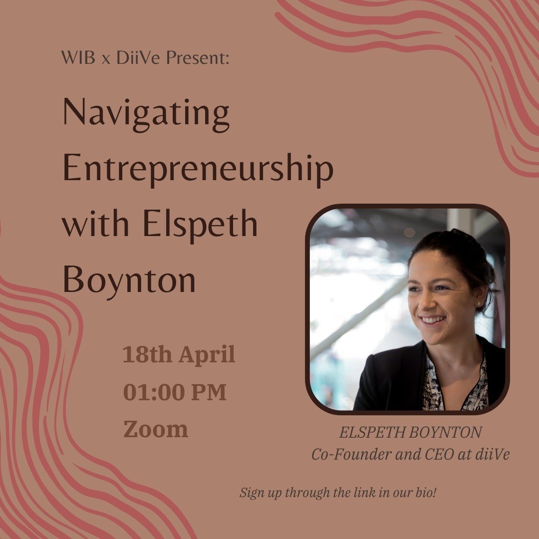 Want to learn about exciting and unconventional career pathways in business?

Join us for an exclusive session with Elspeth Boynton '11, a business leader with an unconventional journey to carving her path in entrepreneurship and consulting. Elspeth 