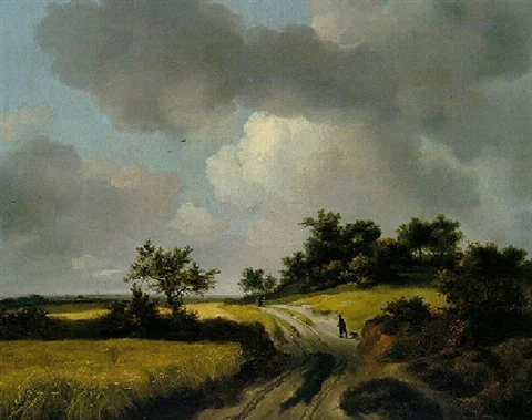 "Landscape with Figures on a Path" by Thomas Gainsborough (1748)