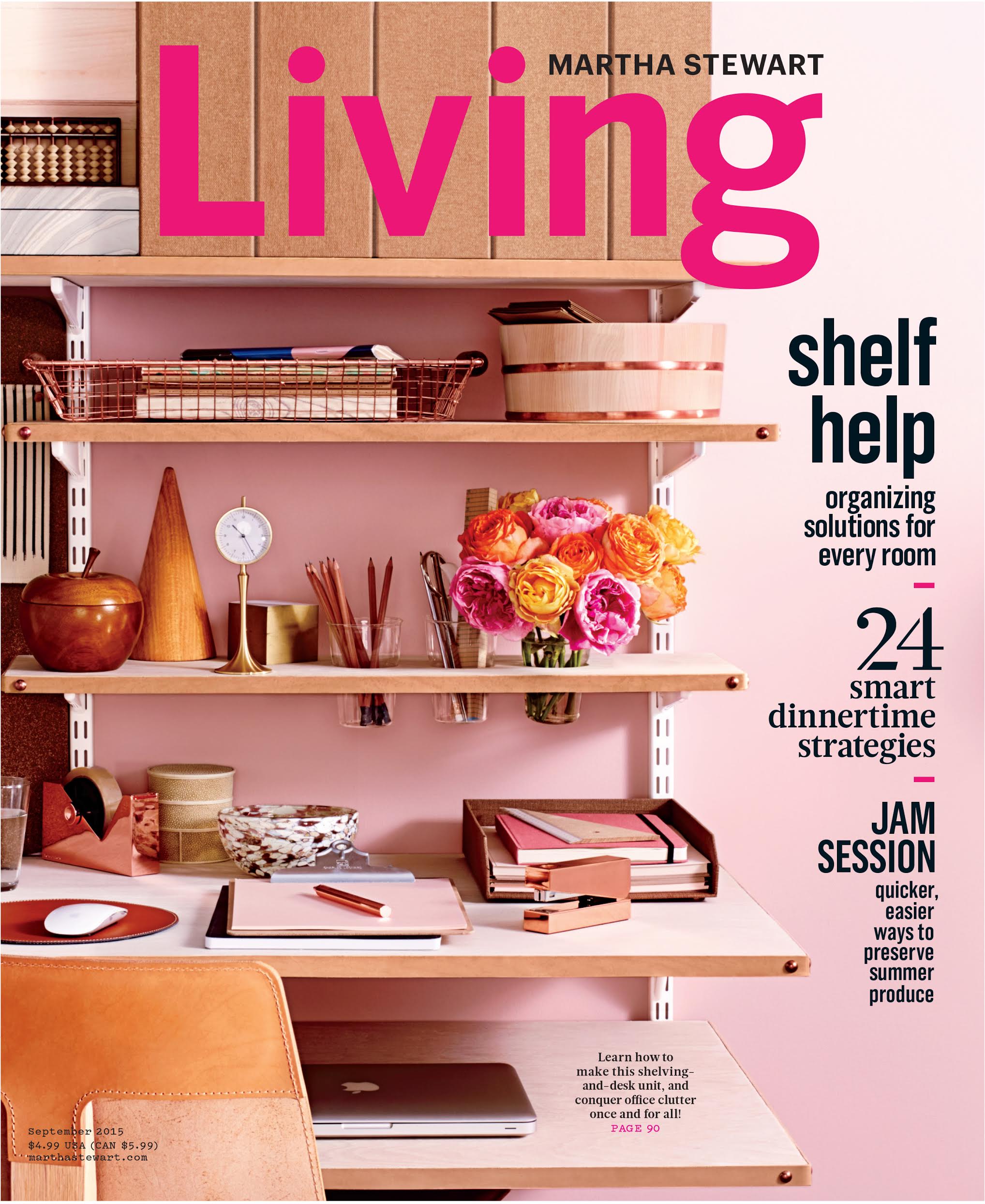 Martha Stewart Living Features Smilow Furniture's Woven Rush Bench