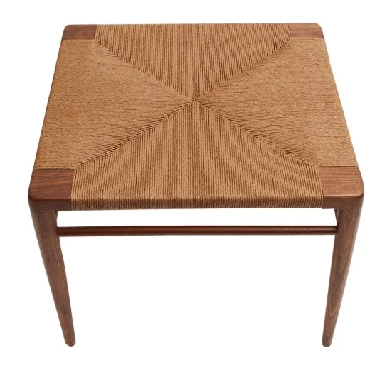 Spotlight On Smilow Furniture's Woven Rush Ottoman