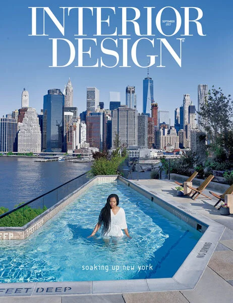 Our Rail Back Lounge Featured in Interior Design's September Issue