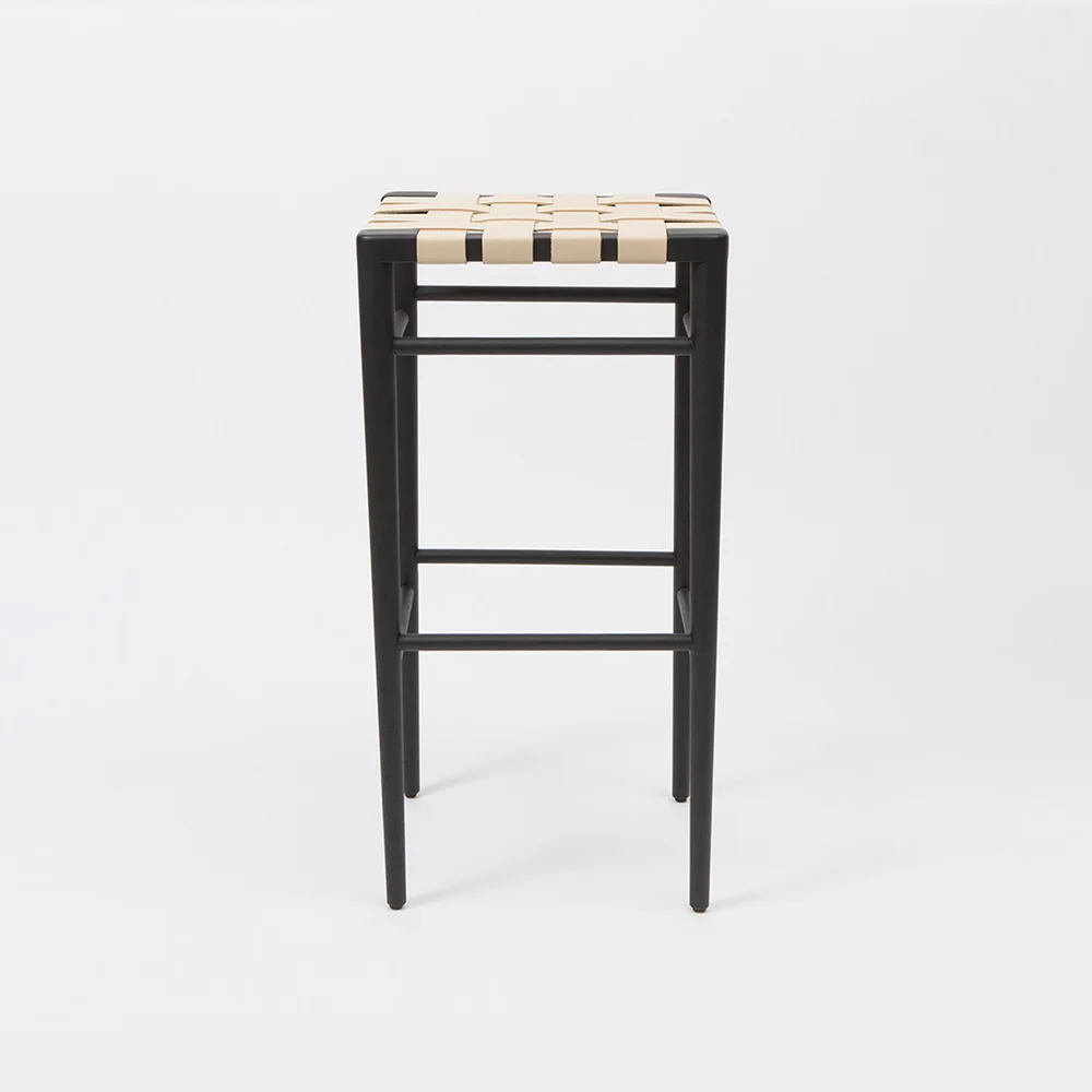 Woven Leather Stools - WLS 24 + WLS 30 — Smilow Design