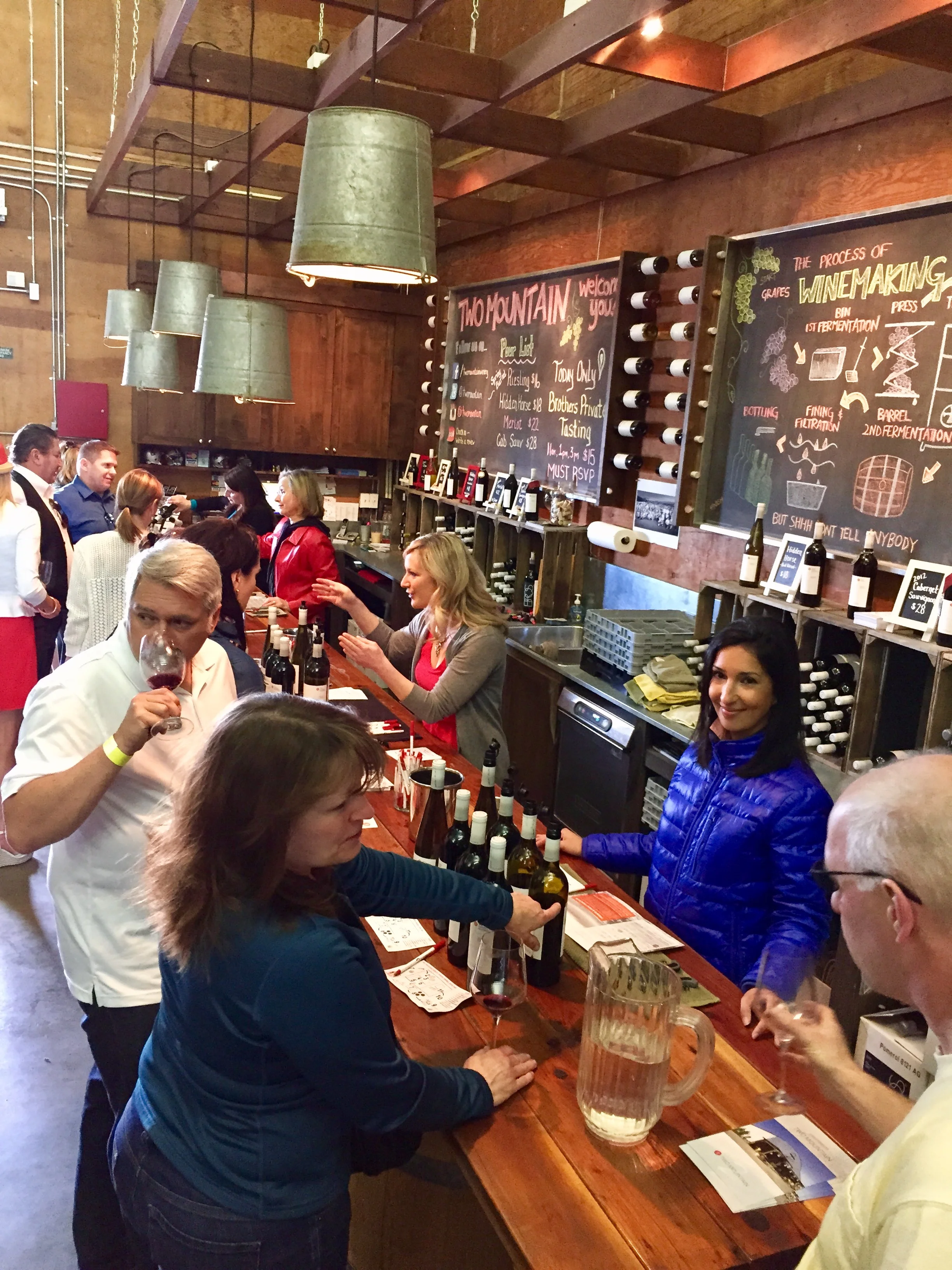 Tasting room bar